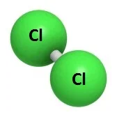 Molécula de cloro