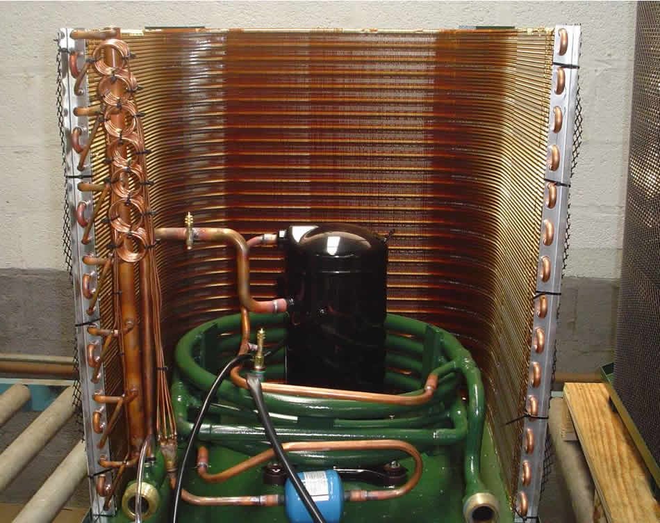 Evaporador da bomba de calor