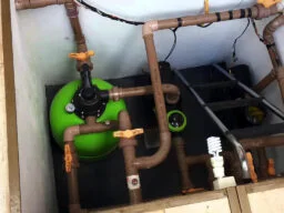 Casa de máquinas da piscina